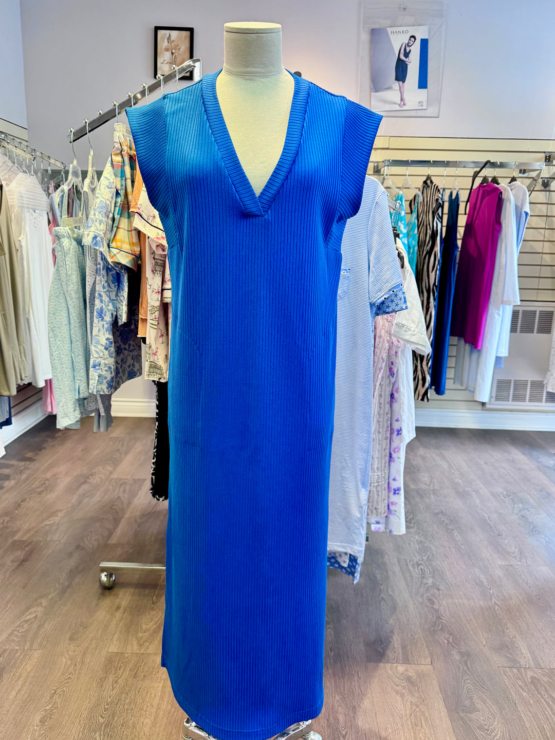 Diamond tee dress blue