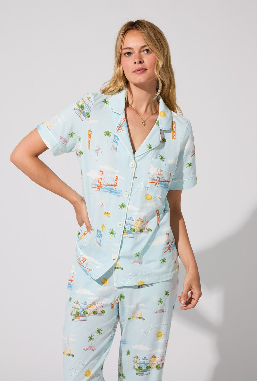 BedHead short sleeve PJ city by the bay