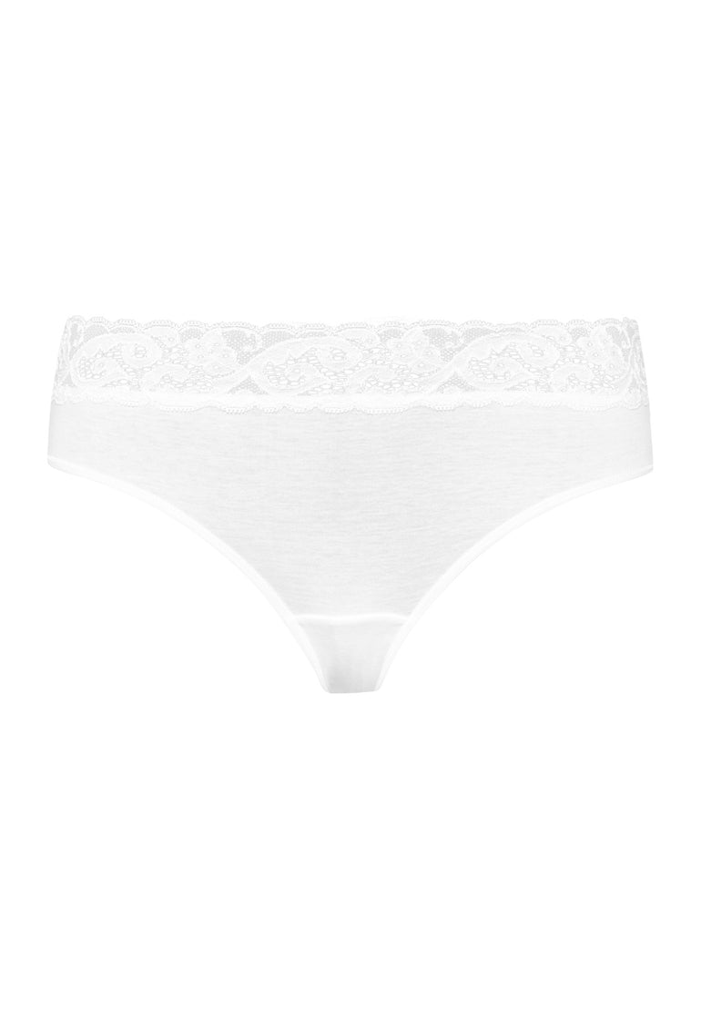 Lace Trim Cotton Hipster