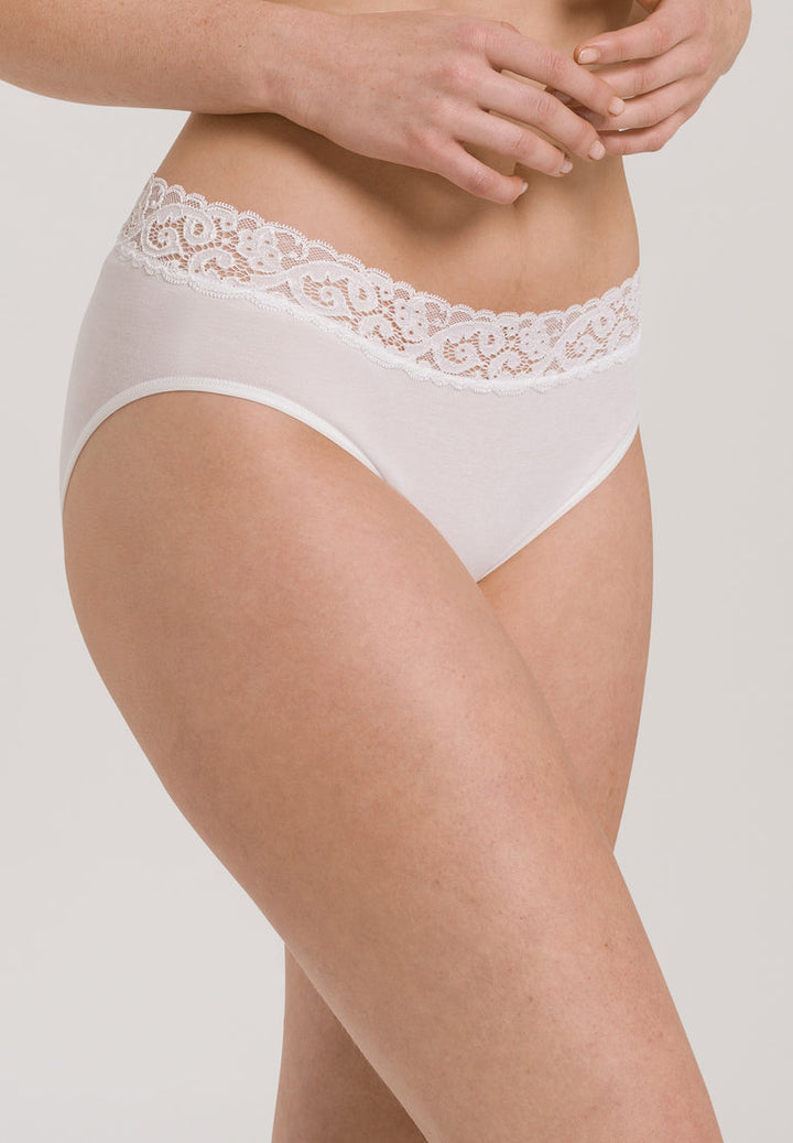 Lace Trim Cotton Hipster