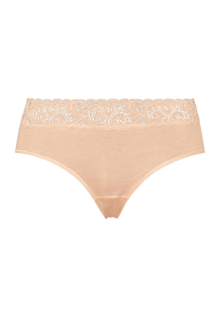 Lace Trim Cotton Hipster