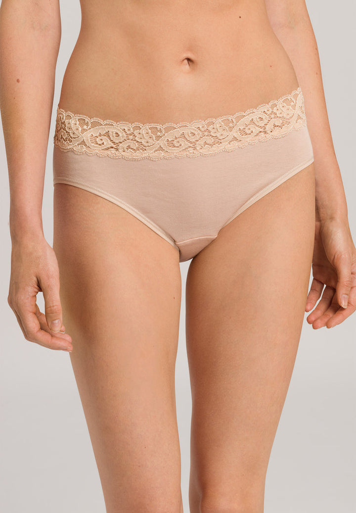 Lace Trim Cotton Hipster