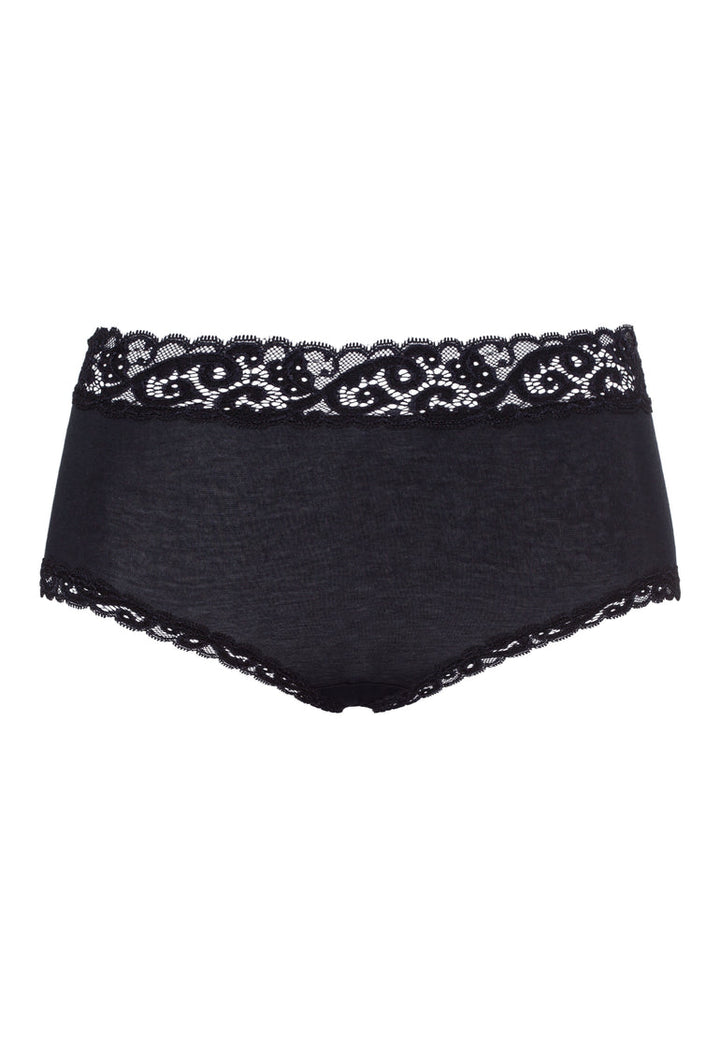Lace Trim Cotton Full Brief