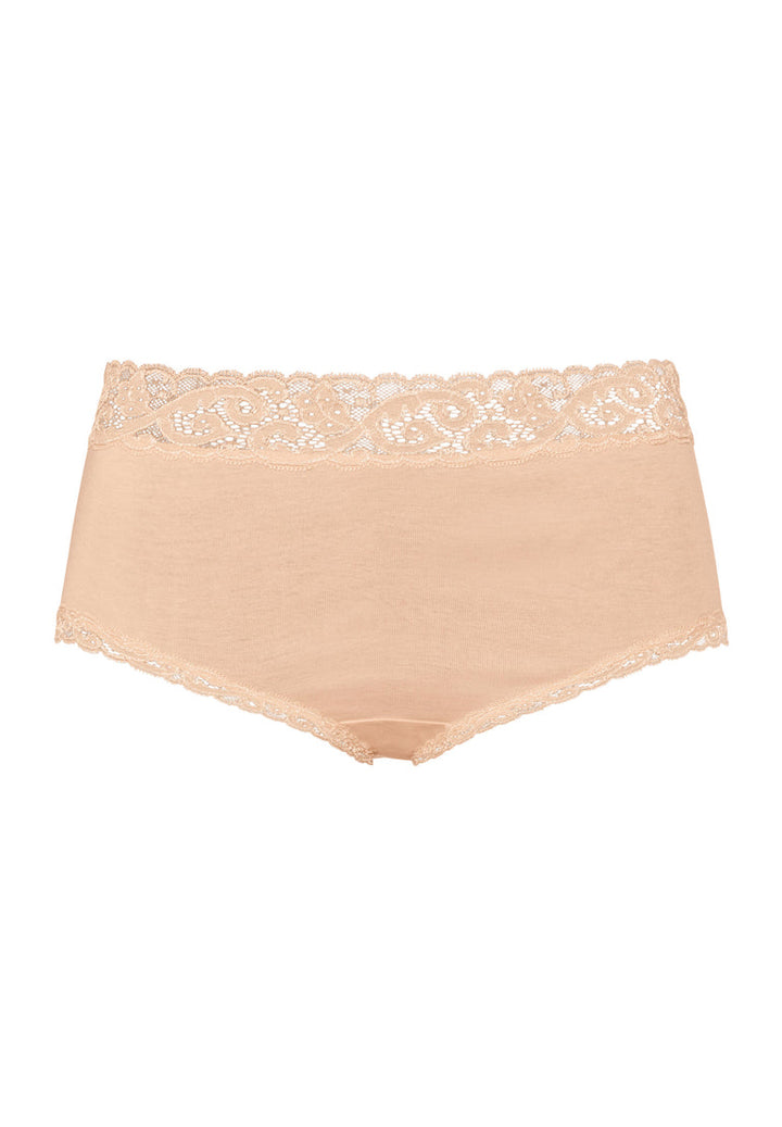 Lace Trim Cotton Full Brief