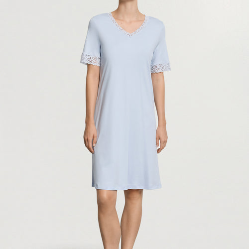 Hanro Lace Trim Cotton Nightgown