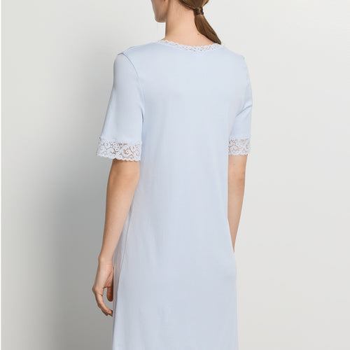 Hanro Lace Trim Cotton Nightgown