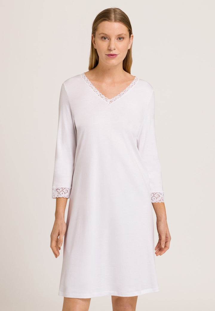 Lace Trim Cotton Nightgown