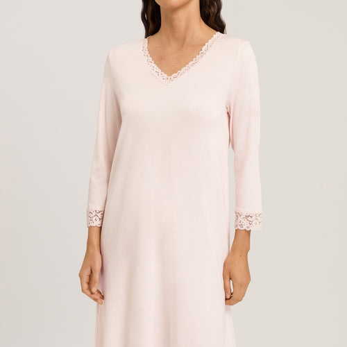 Lace Trim Cotton Nightgown