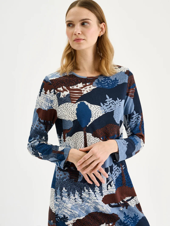 Nanso RUSKA Long Nightgown - Blue