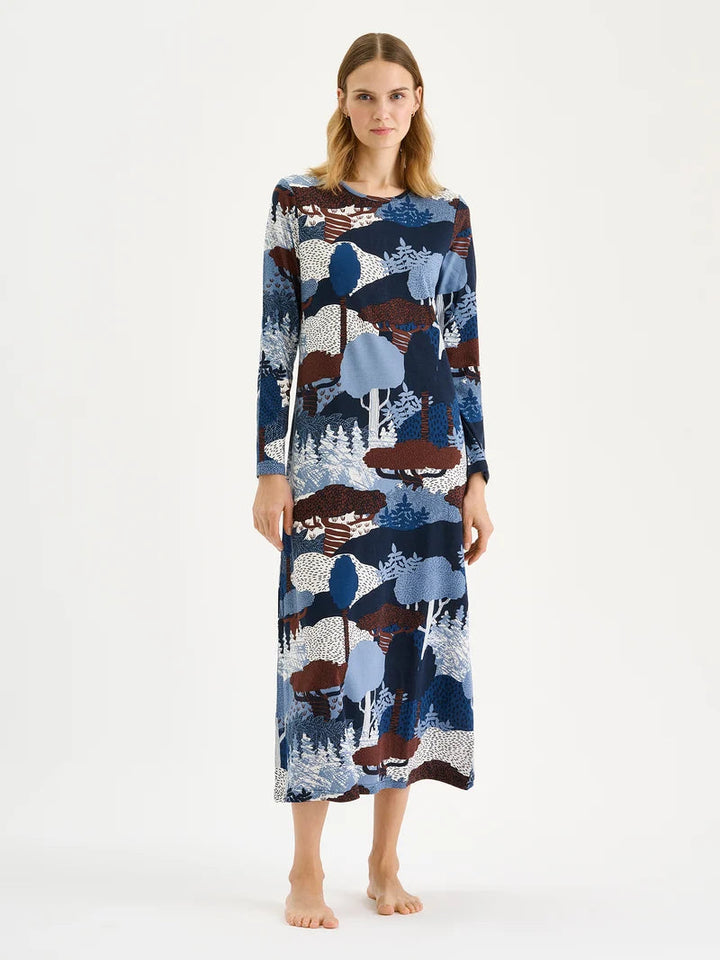 Nanso RUSKA Long Nightgown - Blue