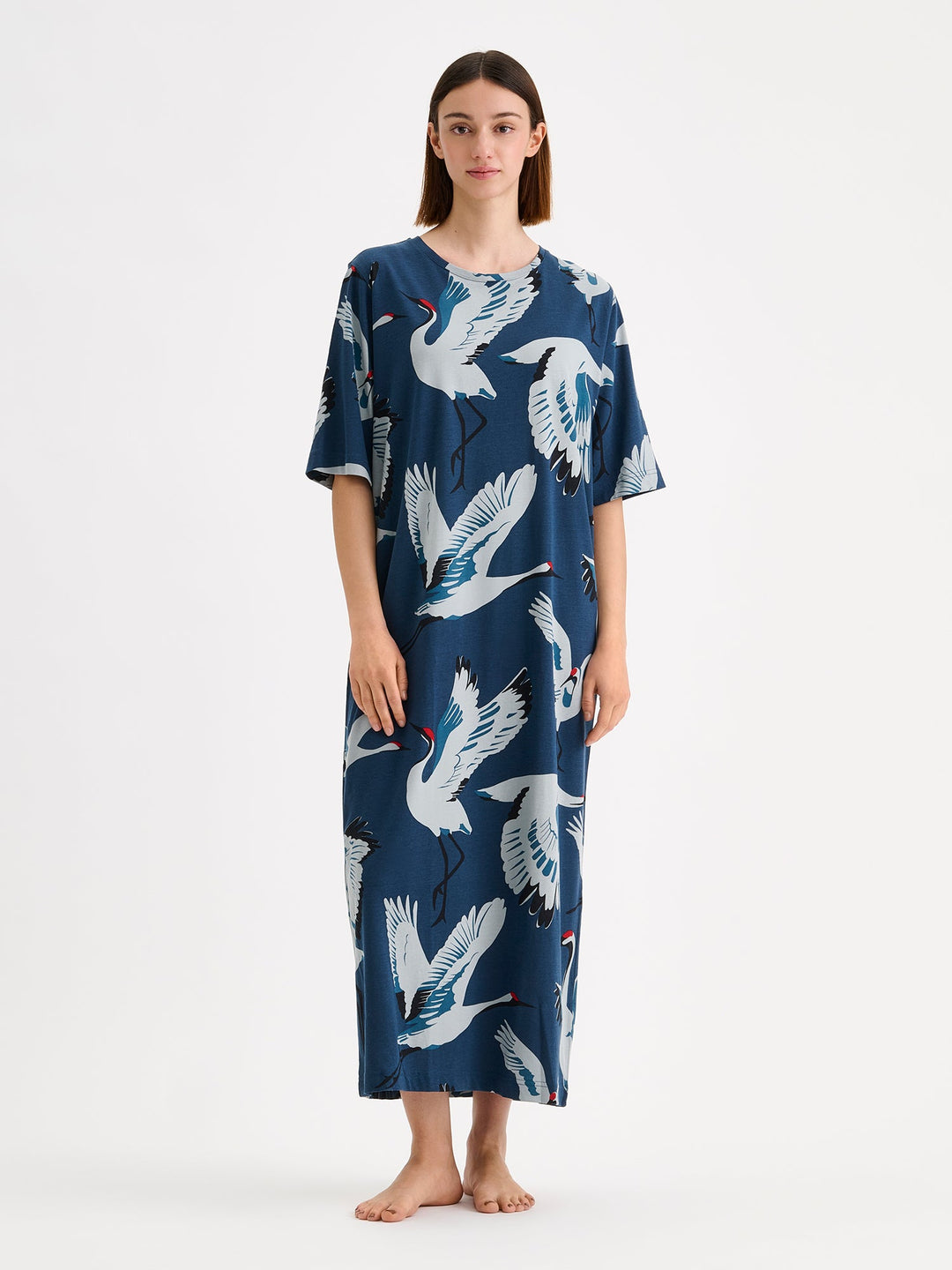 Nanso KURKI Long Nightgown - Blue