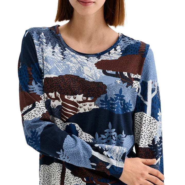 Nanso  RUSKA Long-sleeved pajamas nature pattern - BLUE