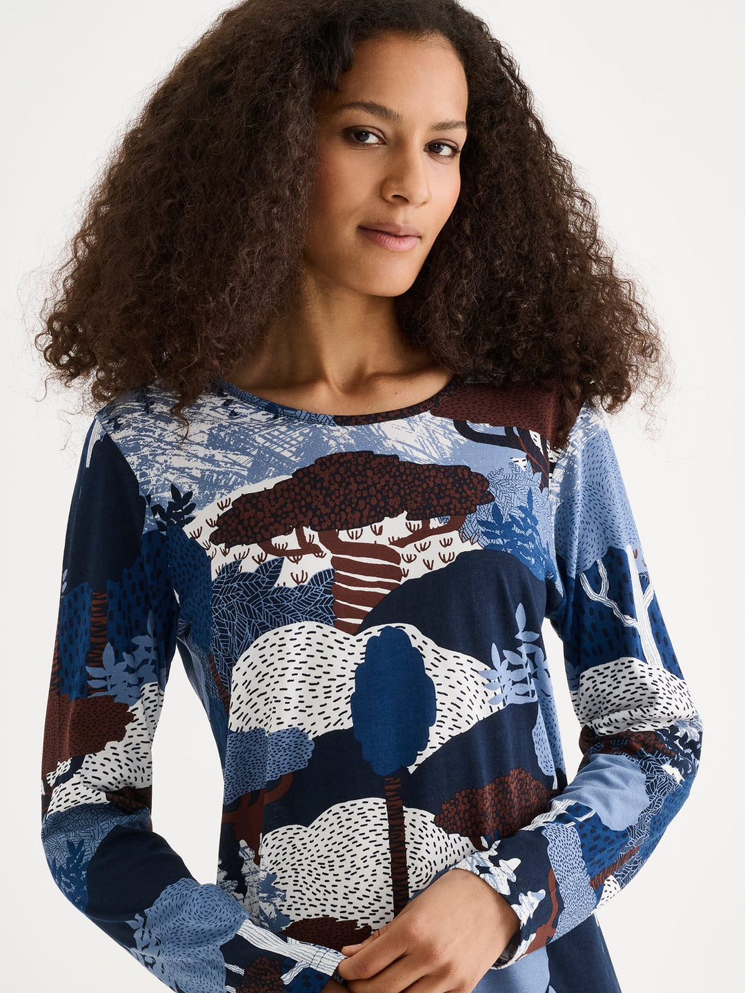 Nanso RUSKA Short Nightgown - Blue