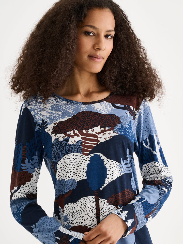 Nanso RUSKA Short Nightgown - Blue