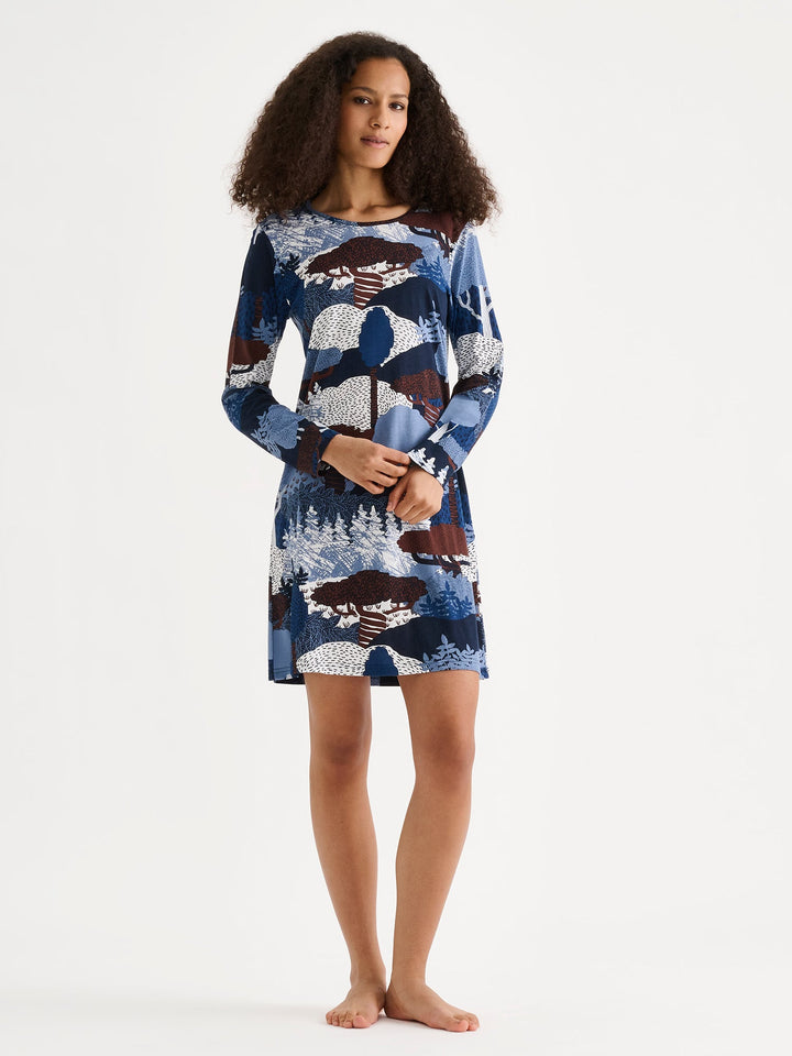 Nanso RUSKA Short Nightgown - Blue
