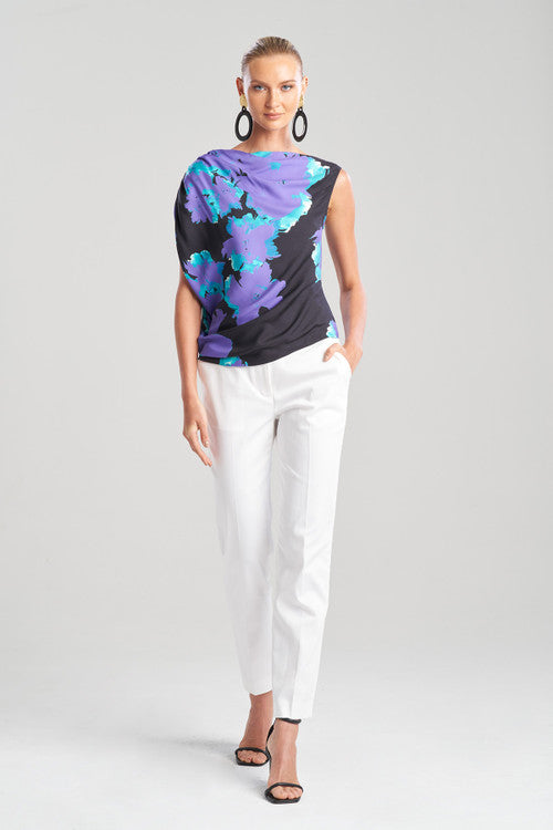 Taichou Cotton Silk Sleeveless Drape Top