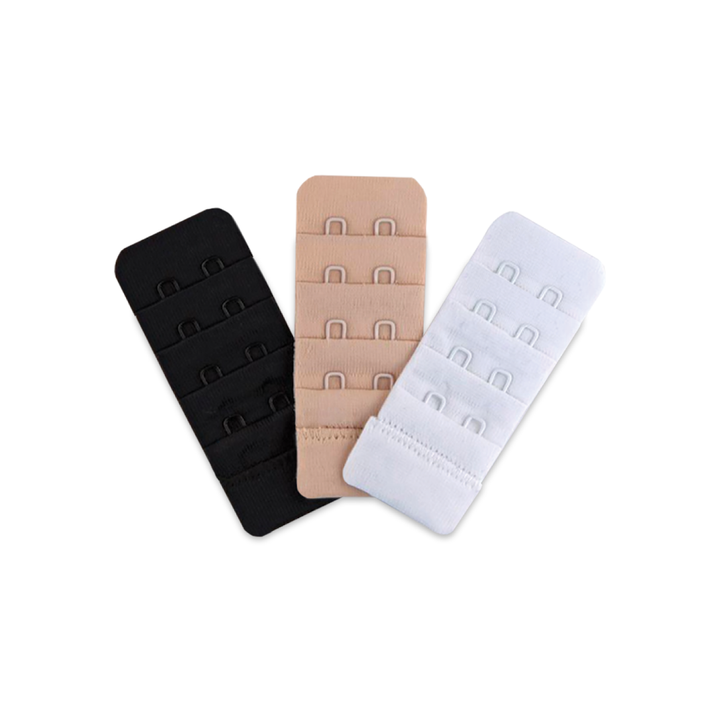 Soft Back Bra Extenders - 3 pc (WT, BK, BG)