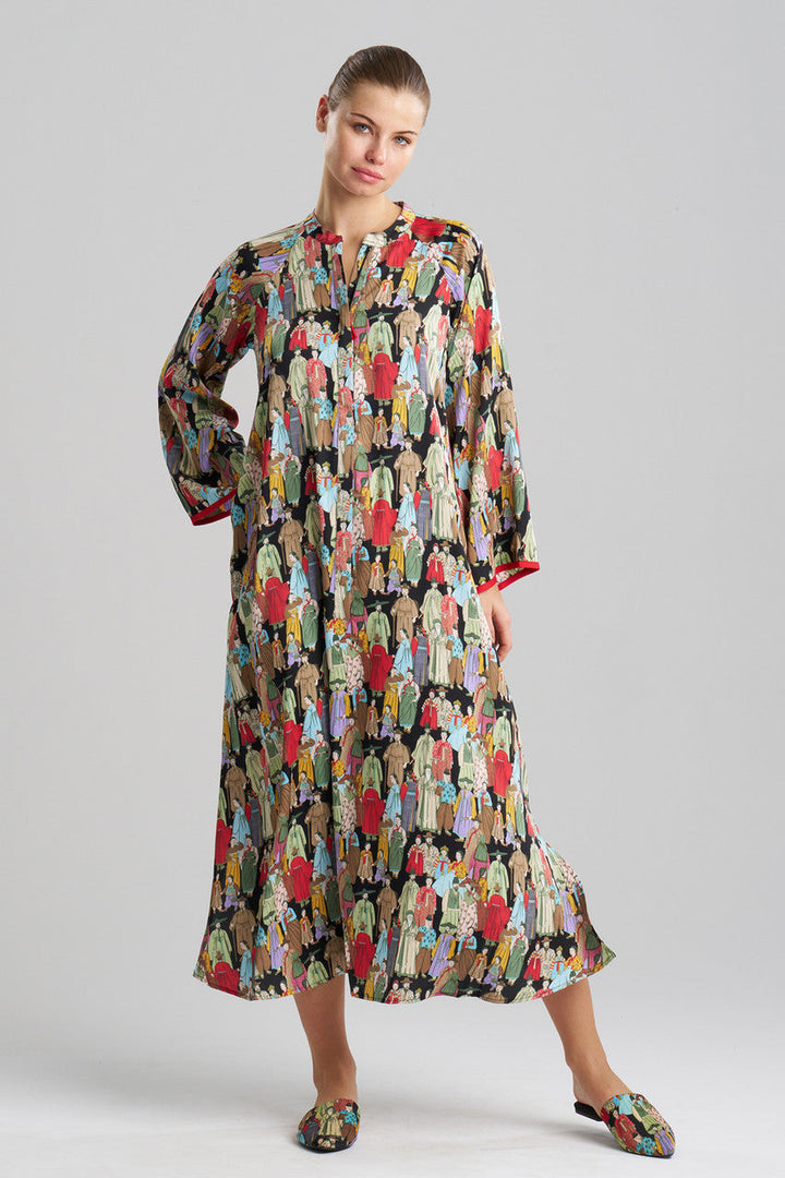 Dynasty Mandarin Zip Caftan