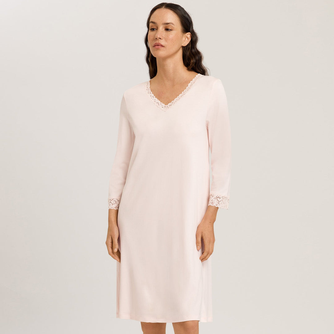 Lace Trim Cotton Nightgown