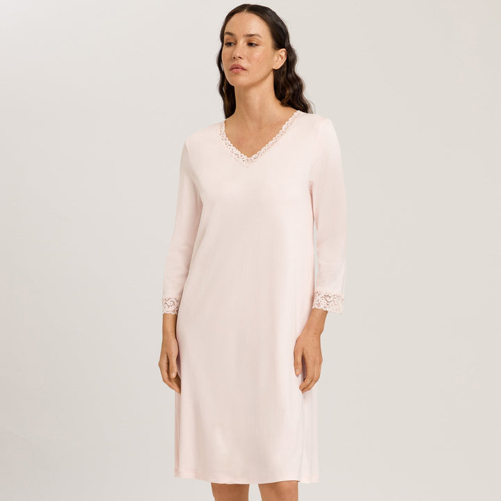 Lace Trim Cotton Nightgown