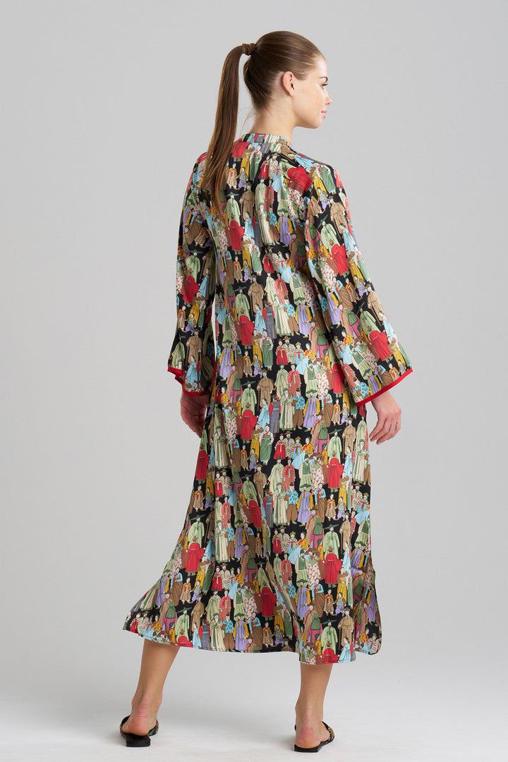 Dynasty Mandarin Zip Caftan