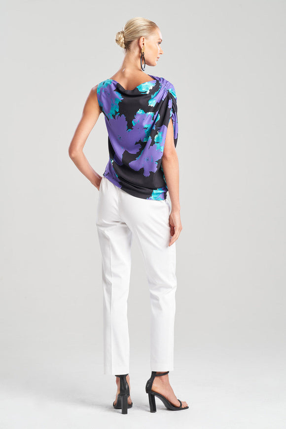 Taichou Cotton Silk Sleeveless Drape Top