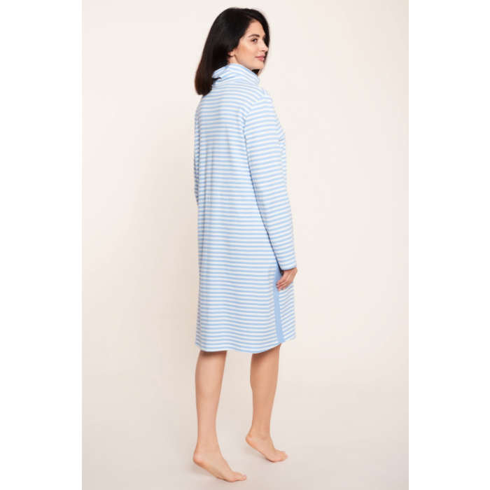 Dressing gown with zipper Rösch stripes